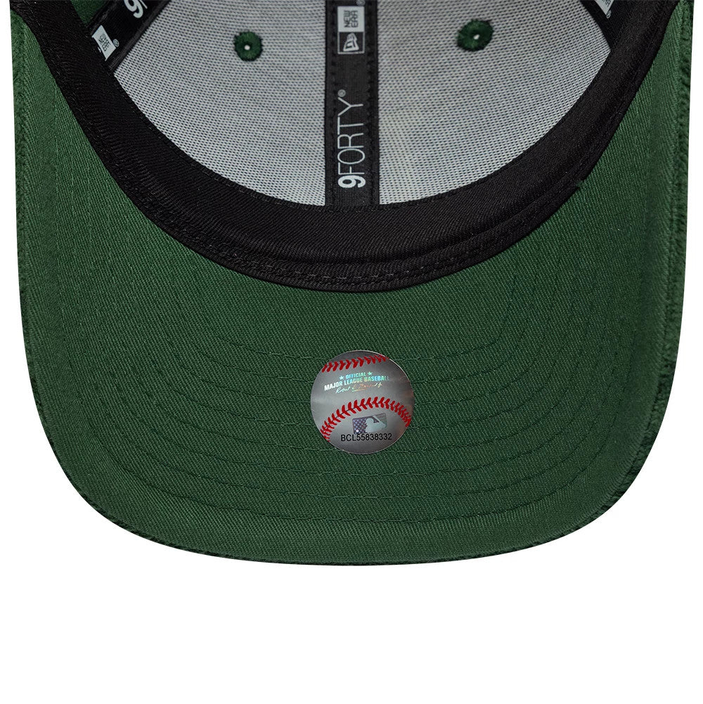 Pictured is this Womens MLB Chunky Cord LA Dodgers 9FORTY M-Crown cap in dark green. 5