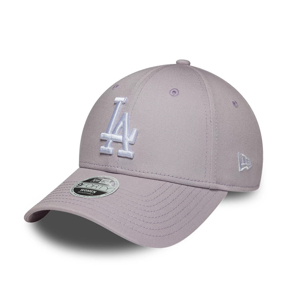 Pictured is this Womens MLB League Essential LA Dodgers 9FORTY cap in pastel purple. 1