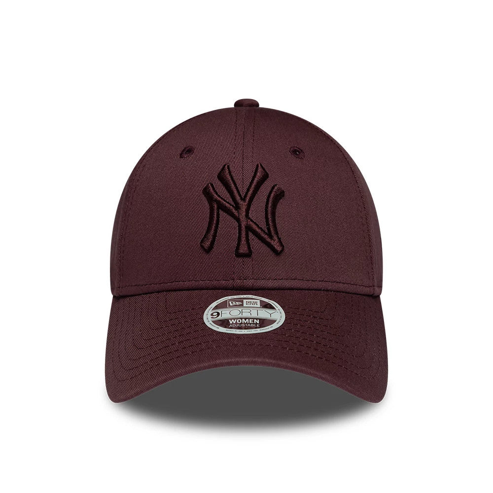 Pictured is this Womens MLB League Essential New York Yankees 9FORTY cap in dark purple. 2