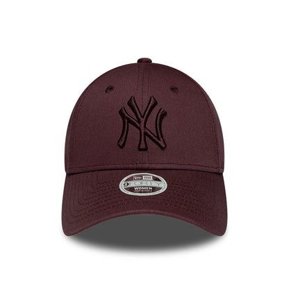 Pictured is this Womens MLB League Essential New York Yankees 9FORTY cap in dark purple. 2