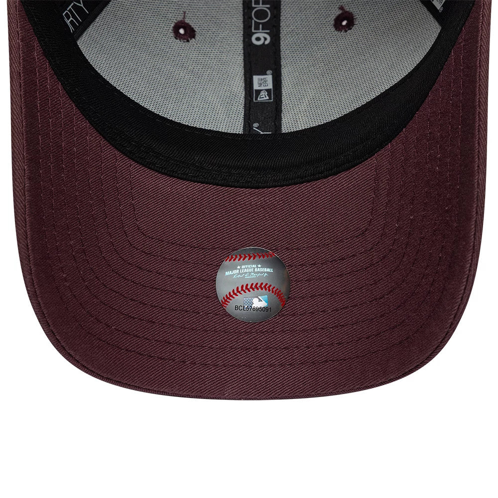 Pictured is this Womens MLB League Essential New York Yankees 9FORTY cap in dark purple. 5