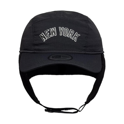 Pictured is this MLB Fleece New York Yankees Dogear Camper cap in black. 4