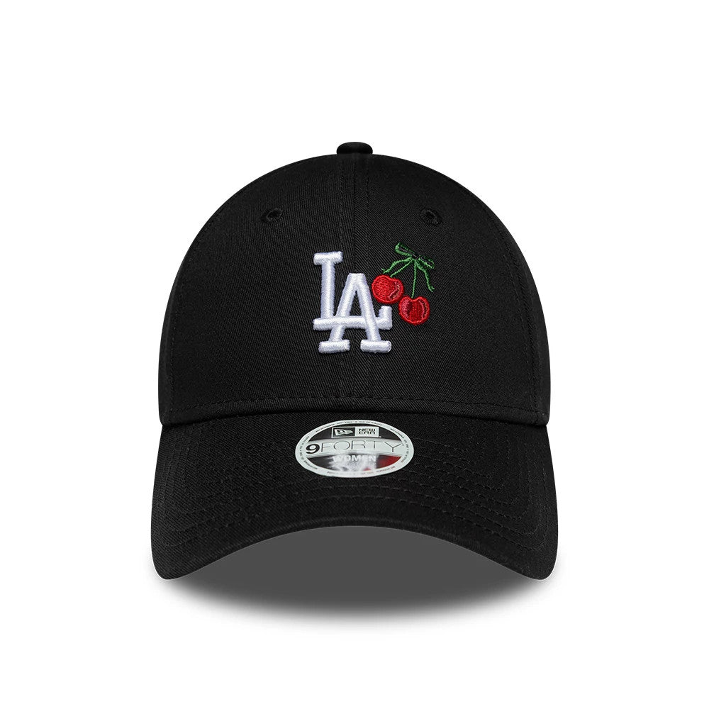 Pictured is this Womens MLB Fruit Icon LA Dodgers 9FORTY cap in black. 2