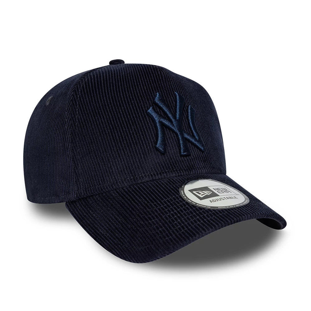 Pictured is this MLB Cord New York Yankees 9FORTY E-Frame cap in navy. 3