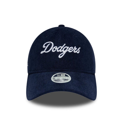 Pictured is this Womens MLB Script Cord LA Dodgers 9TWENTY cap in navy. 2