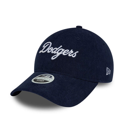 Pictured is this Womens MLB Script Cord LA Dodgers 9TWENTY cap in navy. 3