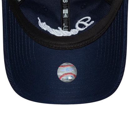 Pictured is this Womens MLB Script Cord LA Dodgers 9TWENTY cap in navy. 5