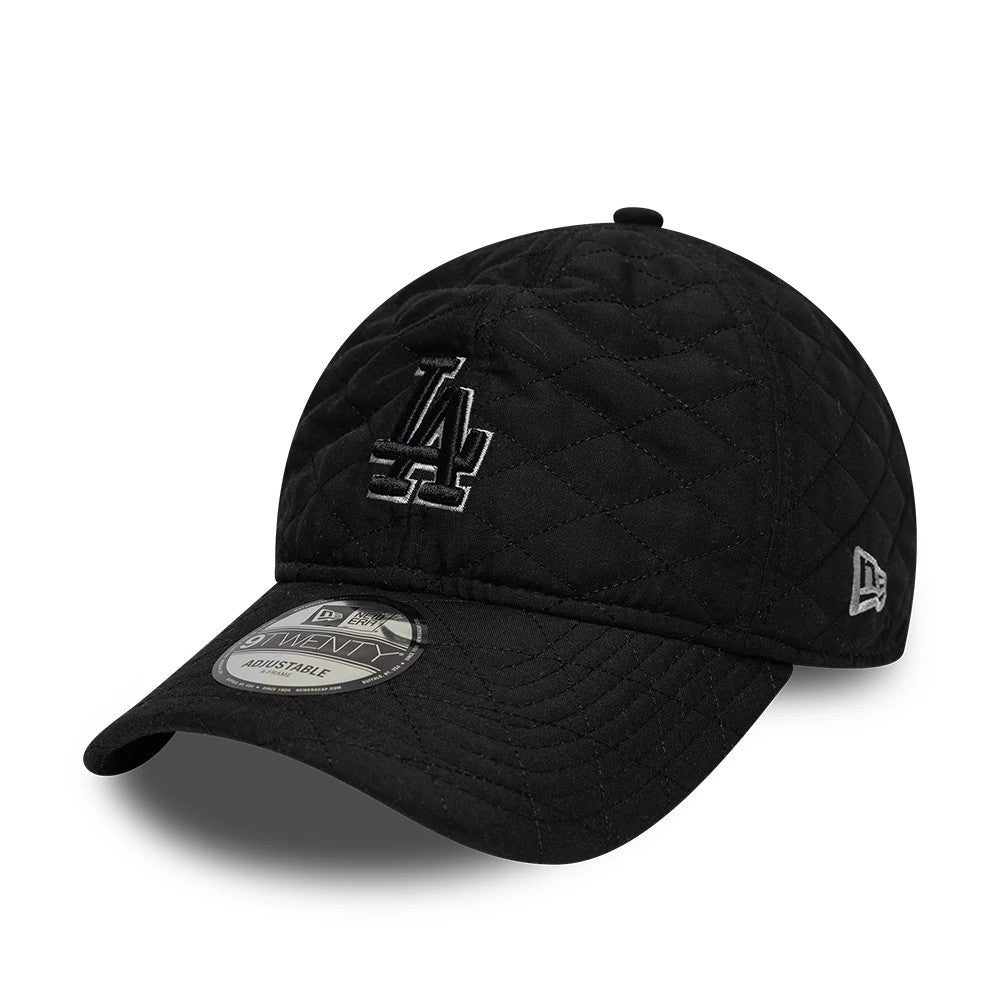 Pictured is this MLB Padded Outline LA Dodgers 9TWENTY cap in black. 1