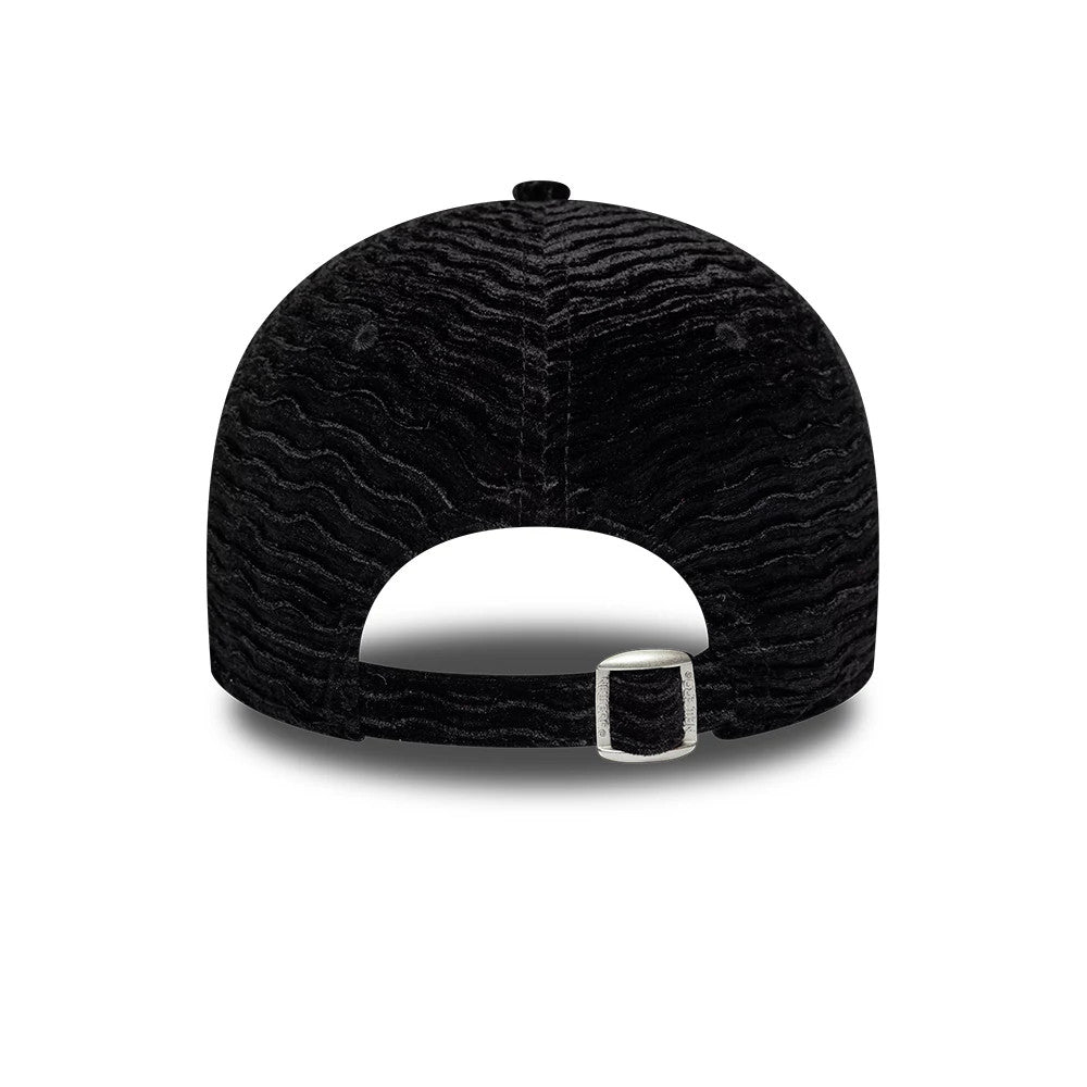 Pictured is this Womens MLB Velour New York Yankees 9FORTY cap in black. 4