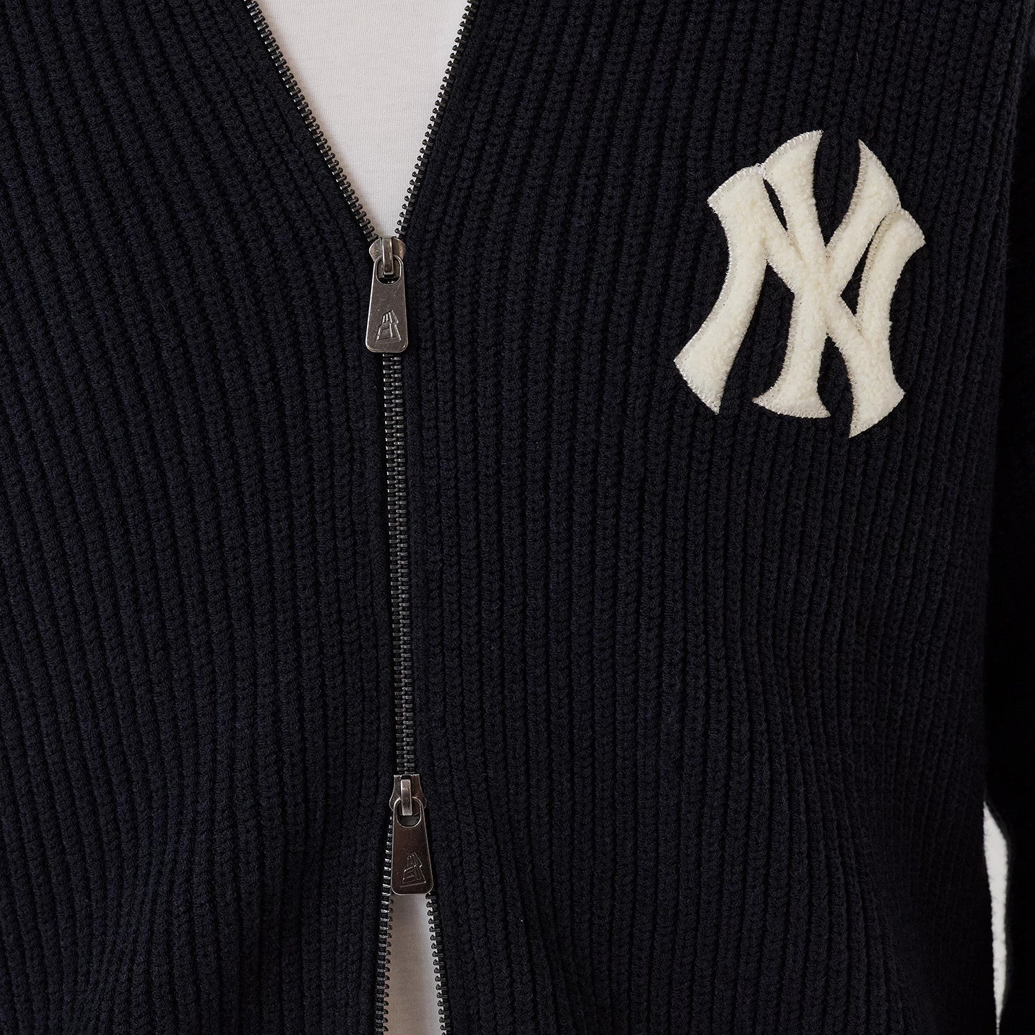 MLB New York Yankees Navy 2 Way Zip Cardigan | NEC EU