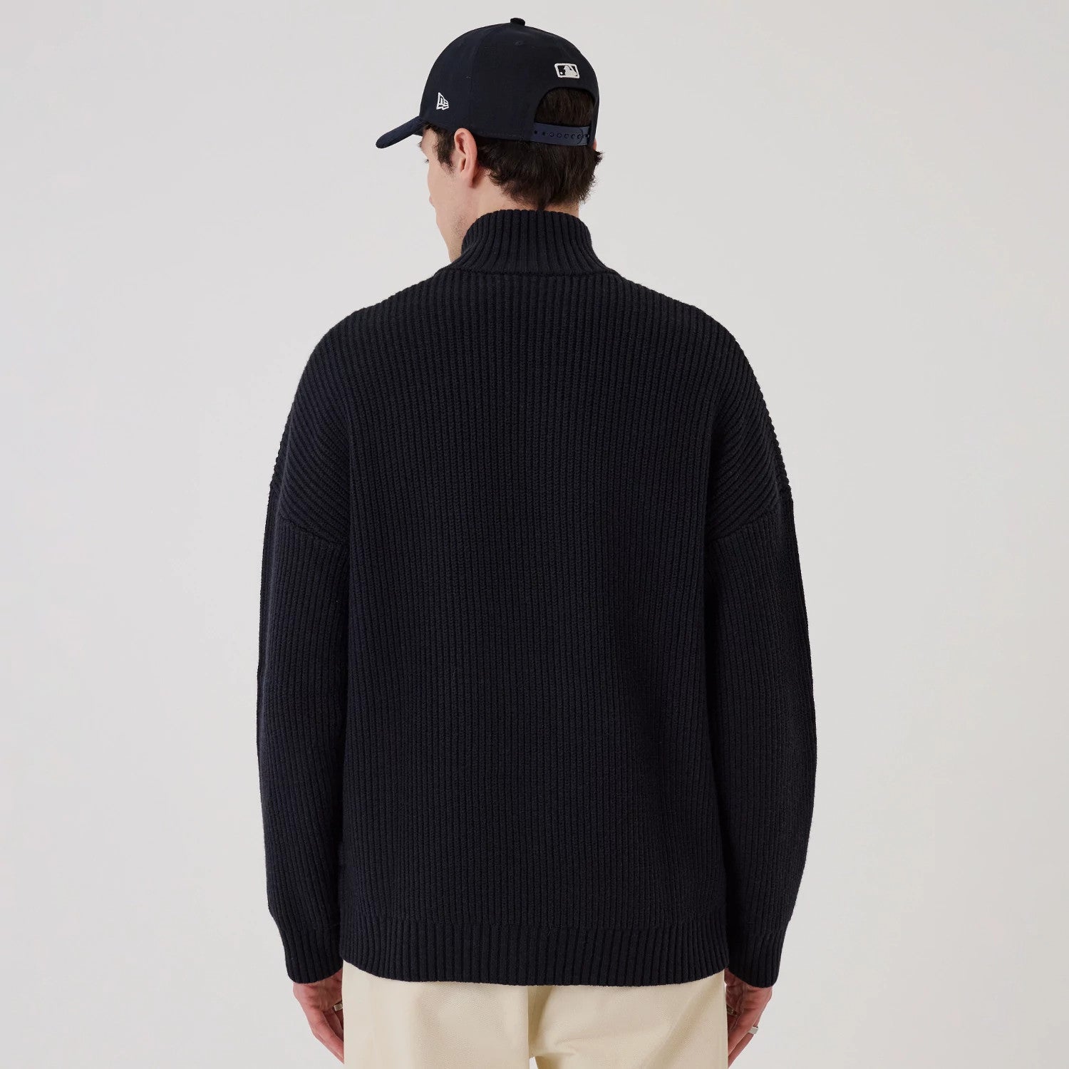 MLB New York Yankees Navy 2 Way Zip Cardigan | NEC EU