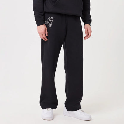 The model is wearing this New Era Straight Leg Joggers in navy. 1