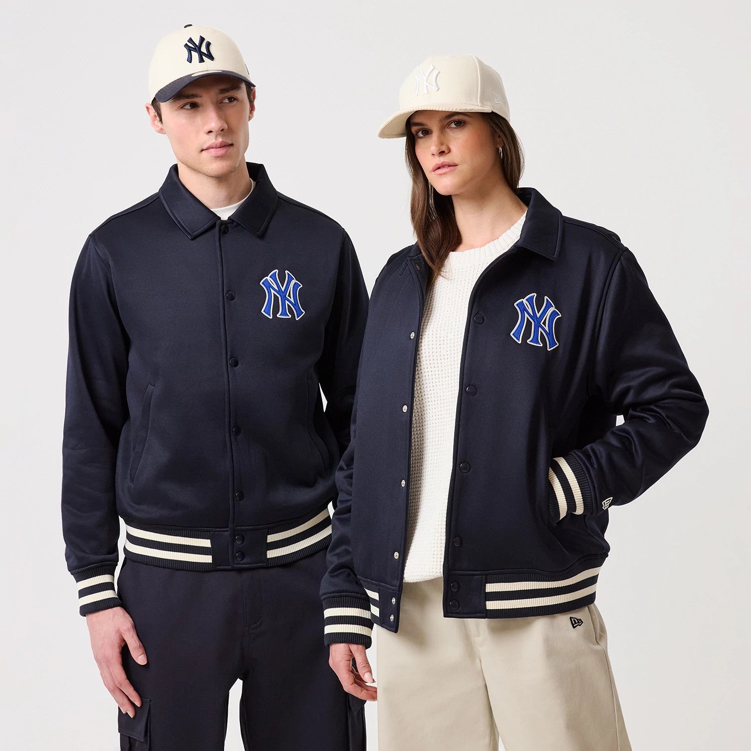 MLB New York Yankees Navy Collared Jacket | NEC EU