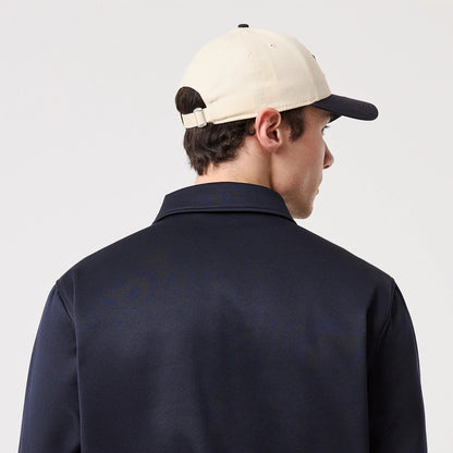 The model is wearing this MLB New York Yankees Collared Jacket in navy. 8