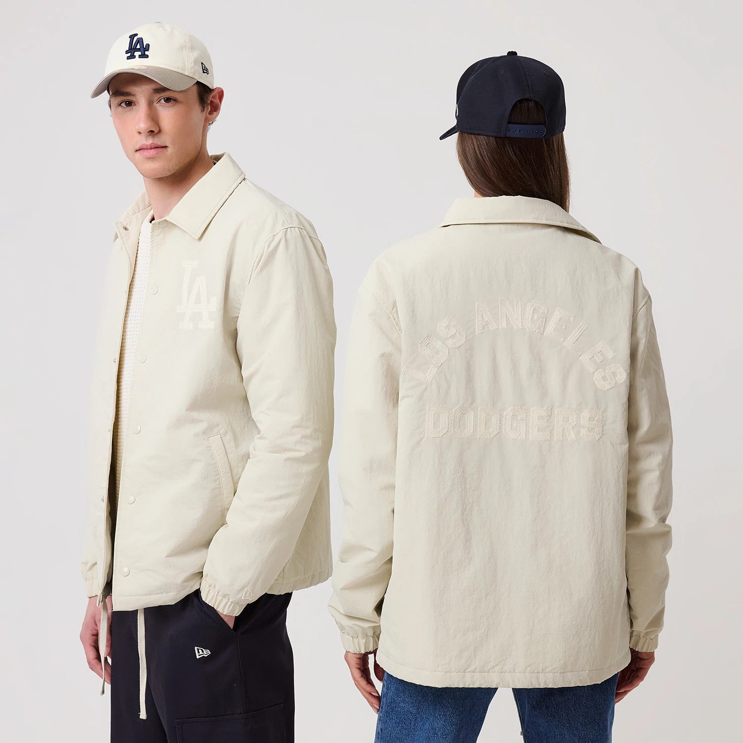 MLB Los Angeles Dodgers コーチジャケット L ウェッサイ MLB LA Dodgers Light Beige Coach Jacket | NEC EU