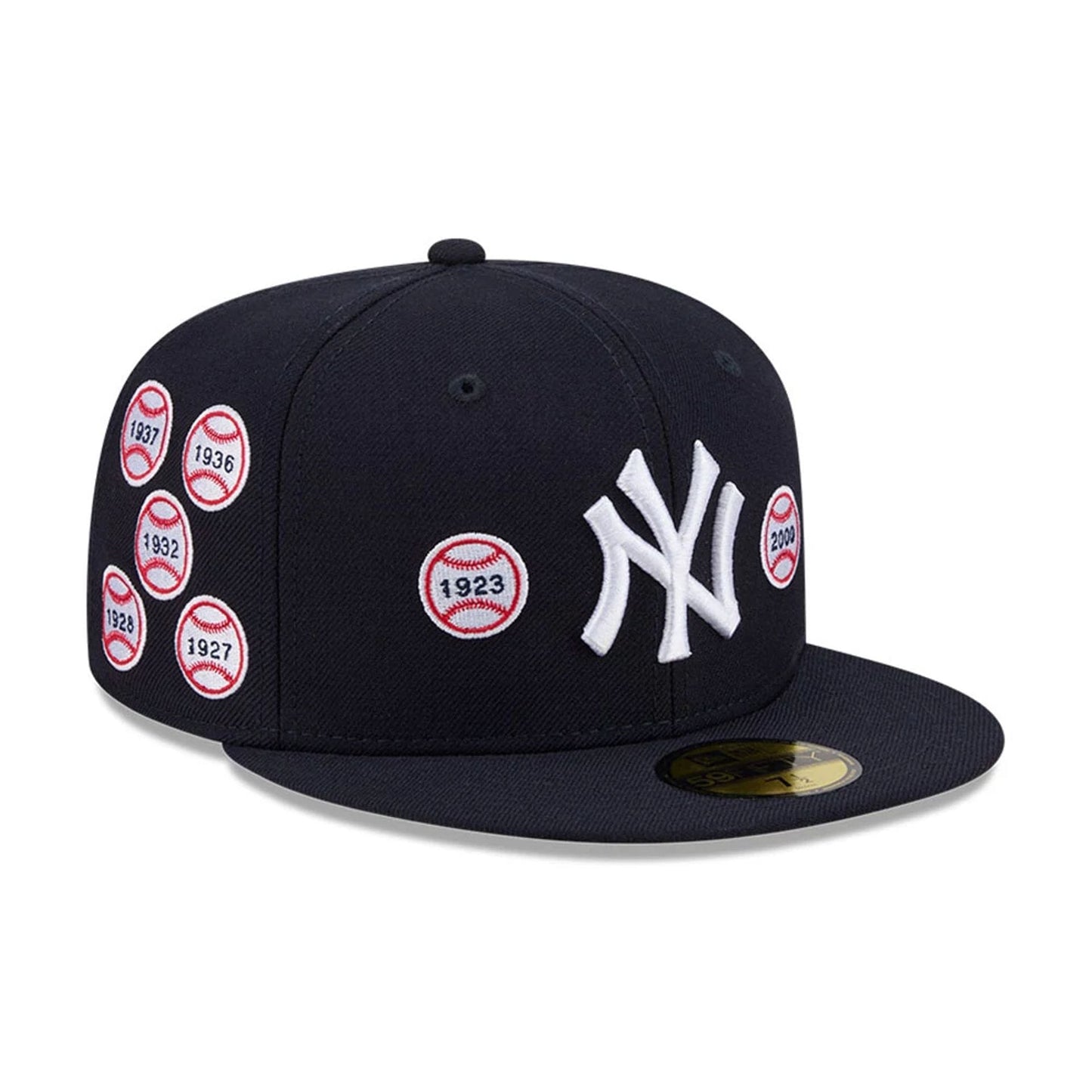 Pictured is this MLB X Spike Lee Patches New York Yankees 59FIFTY Fitted cap in navy. 4