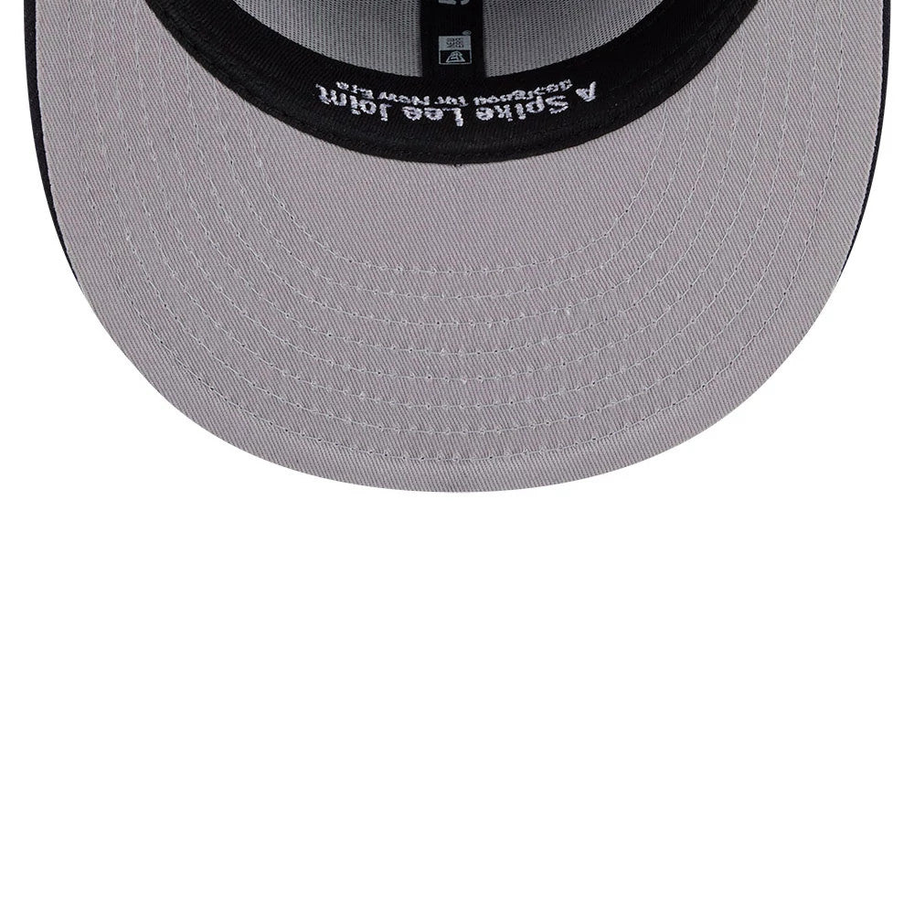 Pictured is this MLB X Spike Lee Patches New York Yankees 59FIFTY Fitted cap in navy. 2