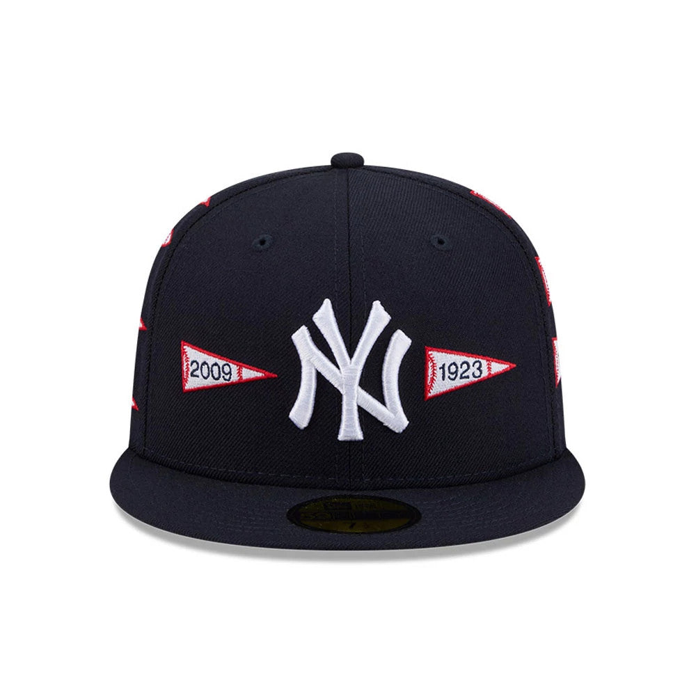 Pictured is this MLB X Spike Lee Flags New York Yankees 59FIFTY Fitted cap in navy. 3