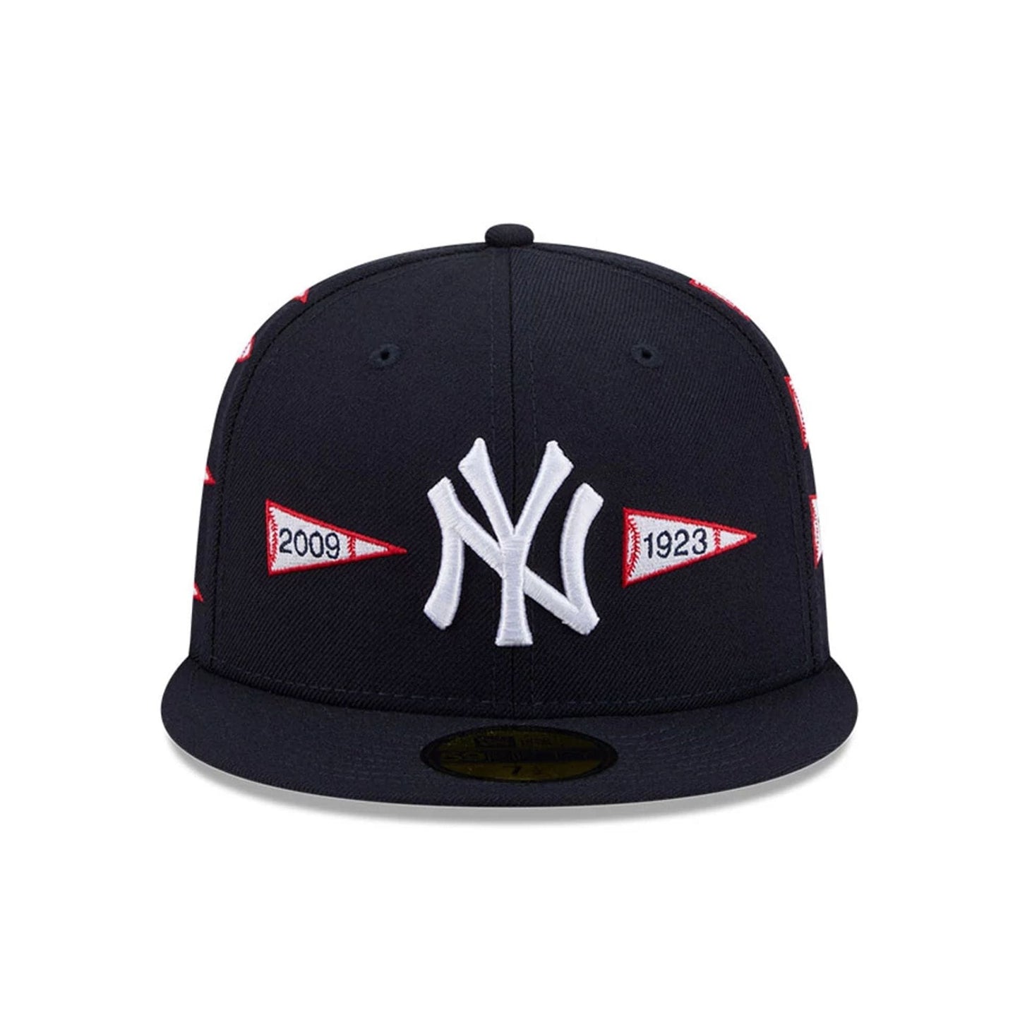 Pictured is this MLB X Spike Lee Flags New York Yankees 59FIFTY Fitted cap in navy. 3
