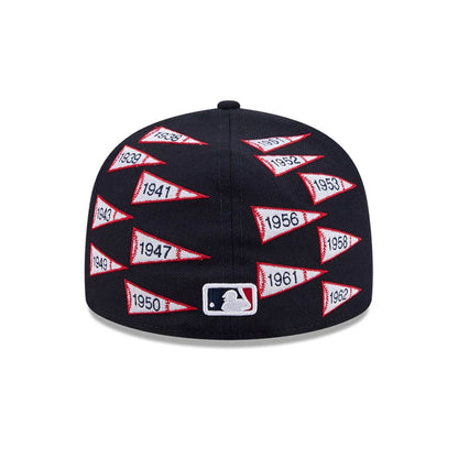 Pictured is this MLB X Spike Lee Flags New York Yankees 59FIFTY Fitted cap in navy. 7