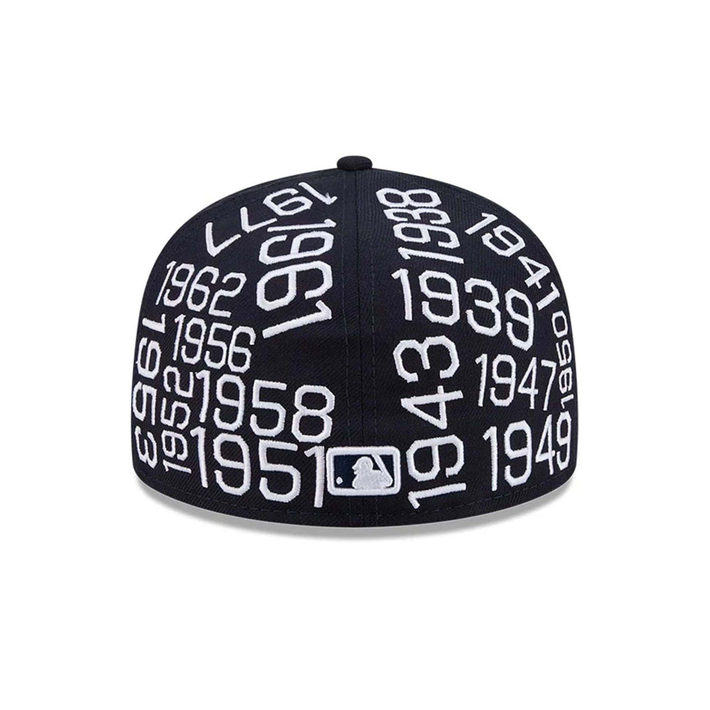 Pictured is this MLB X Spike Lee Script New York Yankees 59FIFTY Fitted cap in navy. 7