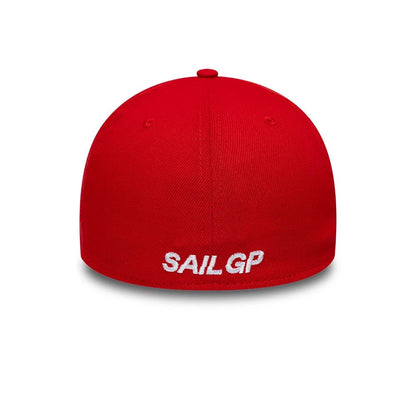 Pictured is this Catamaran Sail GP Repreve® 39THIRTY Stretch Fit cap in red. 4