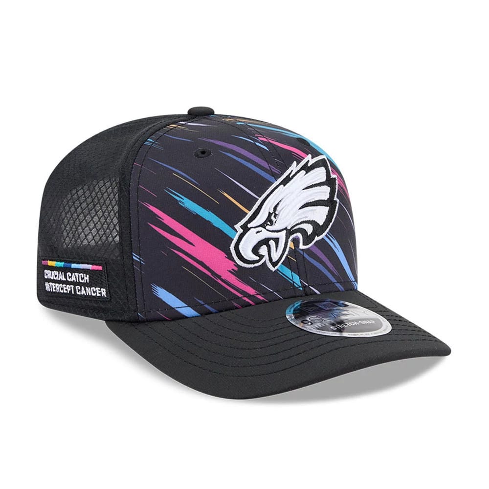 Pictured is this NFL City Connect 2026 Philadelphia Eagles 9SEVENTY Stretch Snap cap in black. 1