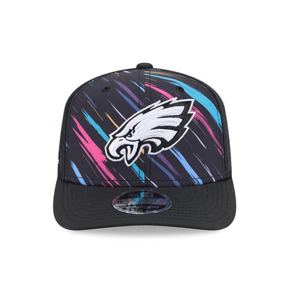 Pictured is this NFL City Connect 2026 Philadelphia Eagles 9SEVENTY Stretch Snap cap in black. 3