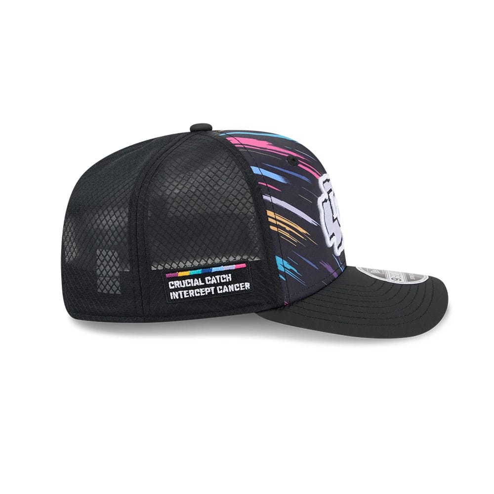 Pictured is this NFL City Connect 2026 Kansas City Chiefs 9SEVENTY Stretch Snap cap in black. 7