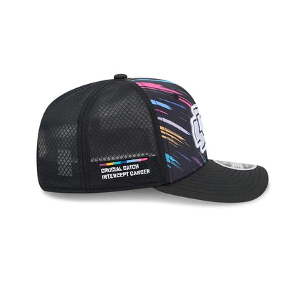Pictured is this NFL City Connect 2026 Kansas City Chiefs 9SEVENTY Stretch Snap cap in black. 7