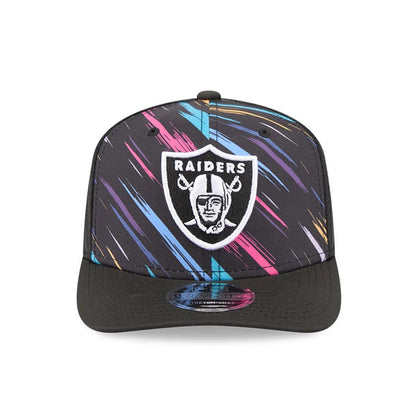 Pictured is this NFL City Connect 2026 Las Vegas Raiders 9SEVENTY Stretch Snap cap in black. 3