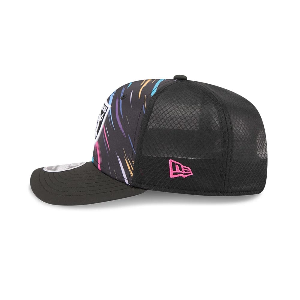 Pictured is this NFL City Connect 2026 Las Vegas Raiders 9SEVENTY Stretch Snap cap in black. 6