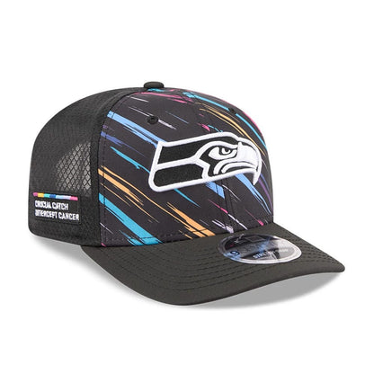 Pictured is this NFL City Connect 2026 Seattle Seahawks 9SEVENTY Stretch Snap cap in black. 1