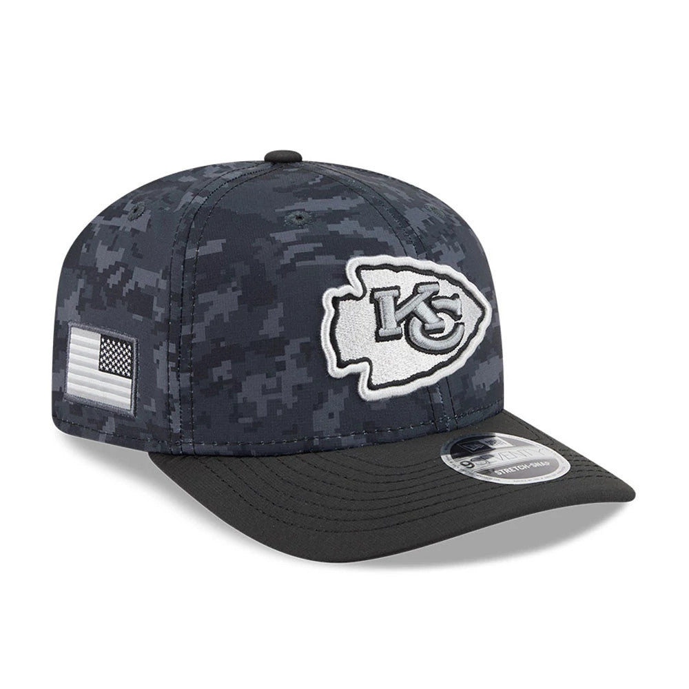 Pictured is this NFL Kansas City Chiefs 9SEVENTY Stretch Snap cap in digi camo & black. 1