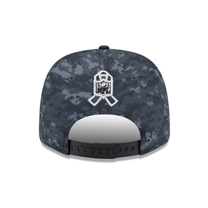 Pictured is this NFL Las Vegas Raiders 9SEVENTY Stretch Snap cap in digi camo & black. 6