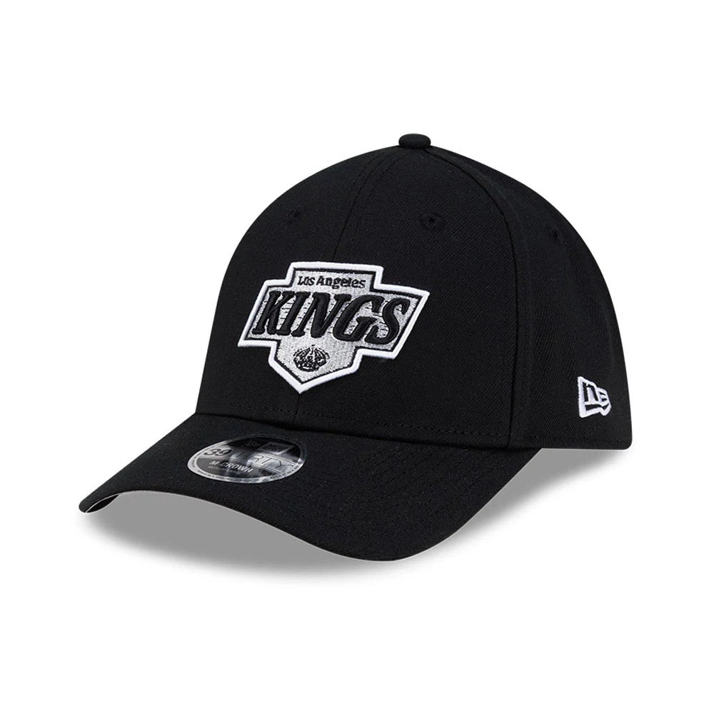 Pictured is this NHL Team LA Kings 39THIRTY M-Crown Stretch Fit cap in black. 1