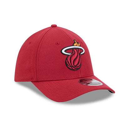 Pictured is this NBA Team Miami Heat 39THIRTY M-Crown Stretch Fit cap in red. 4