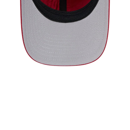 Pictured is this NBA Team Miami Heat 39THIRTY M-Crown Stretch Fit cap in red. 2