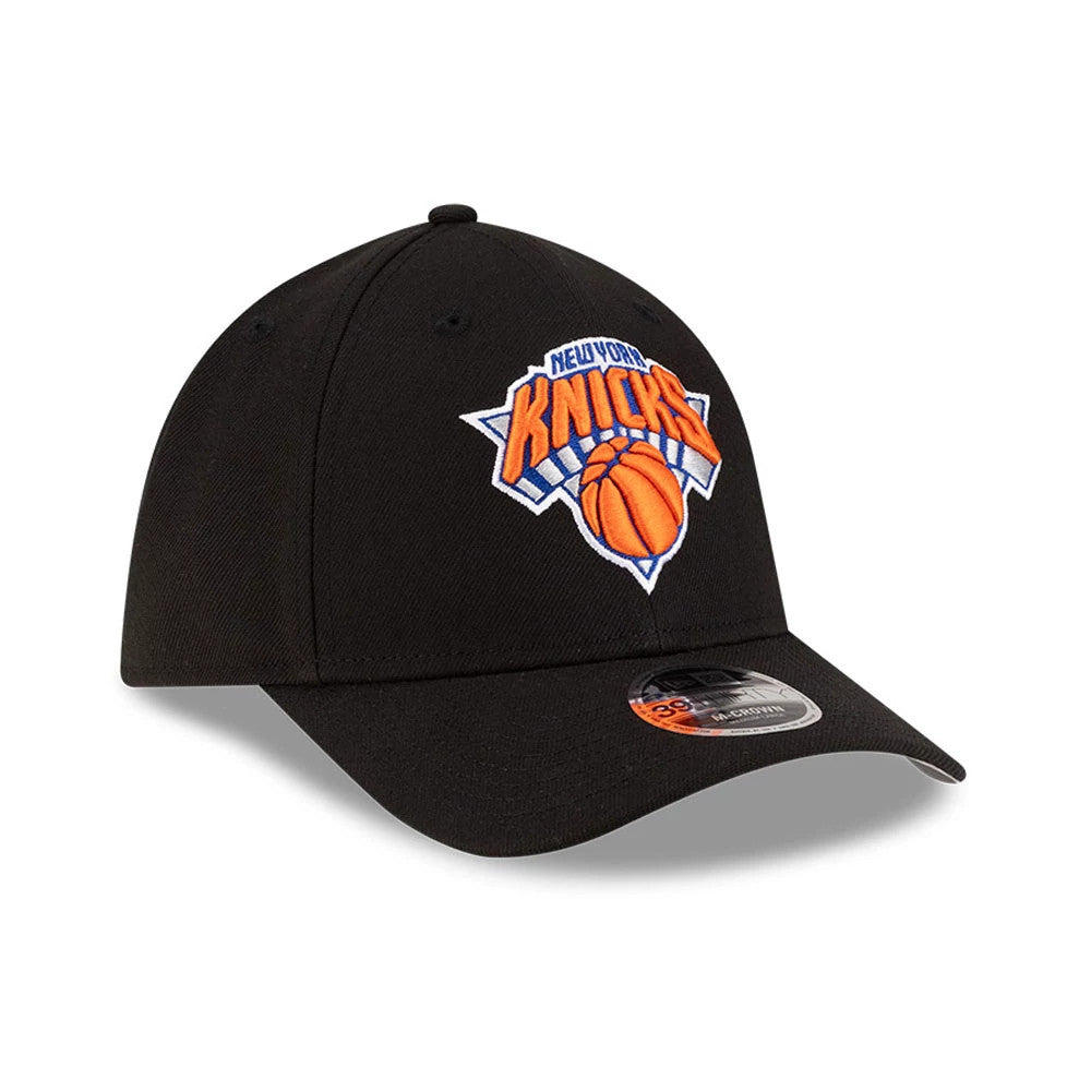 Pictured is this NBA Team New York Knicks 39THIRTY M-Crown Stretch Fit cap in black. 4