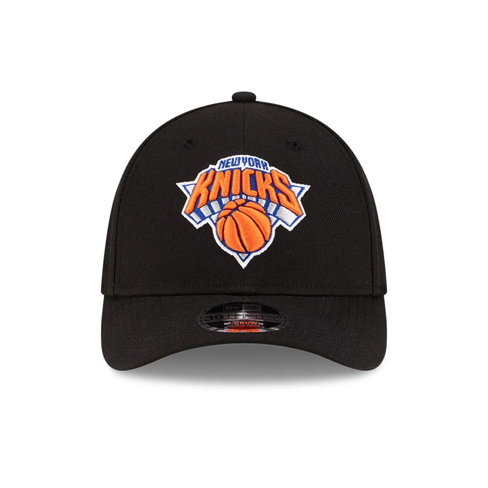Pictured is this NBA Team New York Knicks 39THIRTY M-Crown Stretch Fit cap in black. 3