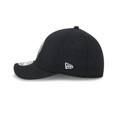 Pictured is this NBA Team Boston Celtics 39THIRTY M-Crown Stretch Fit cap in black. 5