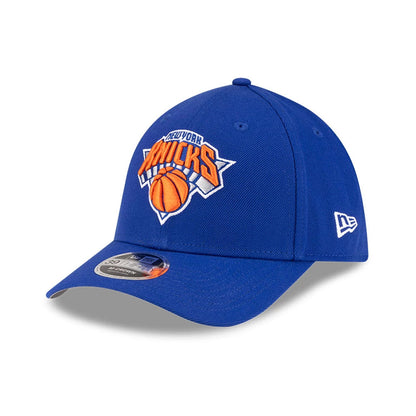 Pictured is this NBA Team New York Knicks 39THIRTY M-Crown Stretch Fit cap in blue. 1