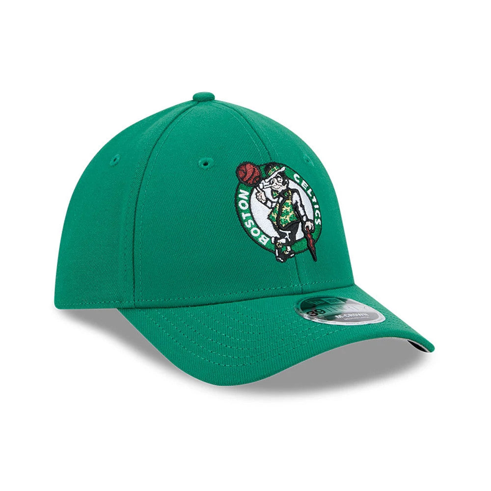 Pictured is this NBA Team Boston Celtics 39THIRTY M-Crown Stretch Fit cap in green. 4