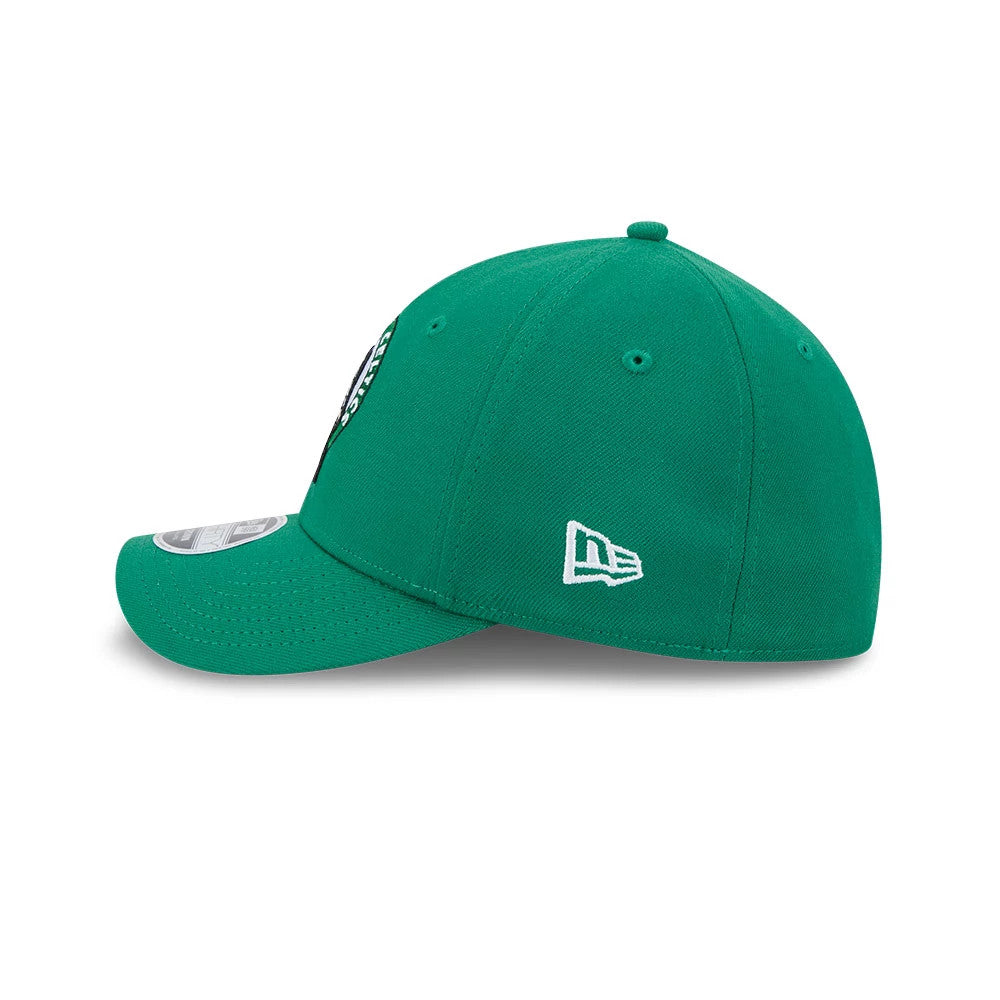 Pictured is this NBA Team Boston Celtics 39THIRTY M-Crown Stretch Fit cap in green. 5