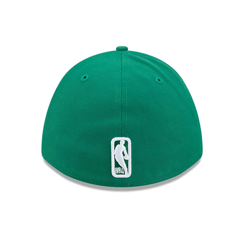 Pictured is this NBA Team Boston Celtics 39THIRTY M-Crown Stretch Fit cap in green. 7