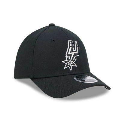 Pictured is this NBA Team San Antonio Spurs 39THIRTY M-Crown Stretch Fit cap in black. 4