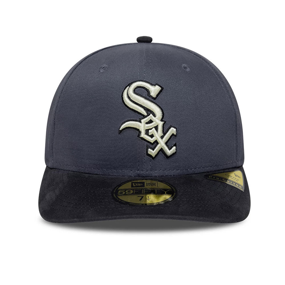 Pictured is this MLB Chicago White Sox 59FIFTY Fitted cap in dark grey. 3