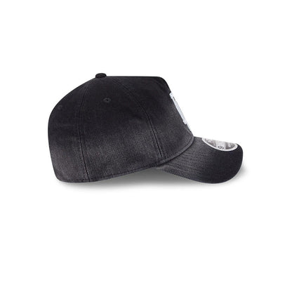 Pictured is this MLB Washed Denim LA Dodgers 9FORTY A-Frame Unstructured cap in black. 6