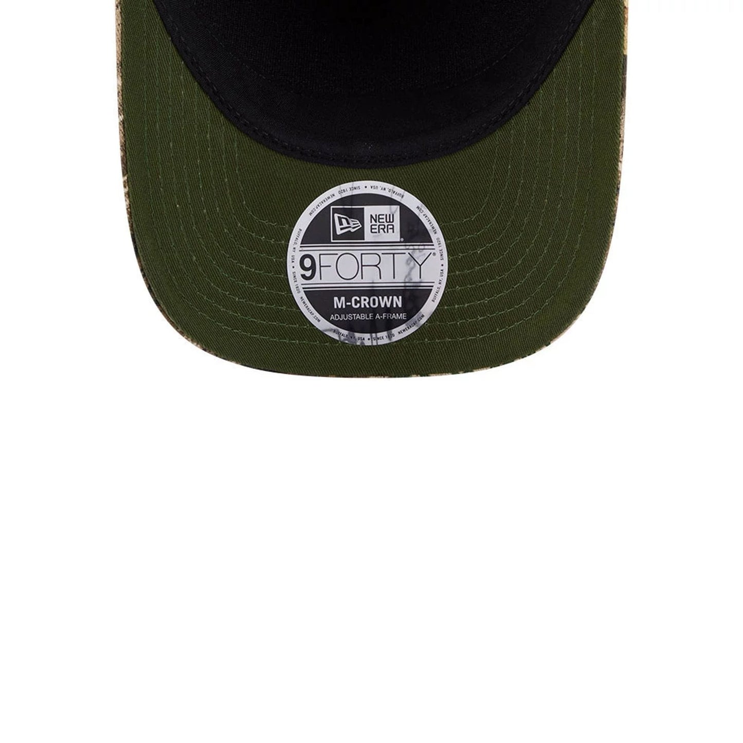 Pictured is this MLB Cotton Twill New York Mets 9FORTY M-Crown A-Frame cap in dark beige. 2