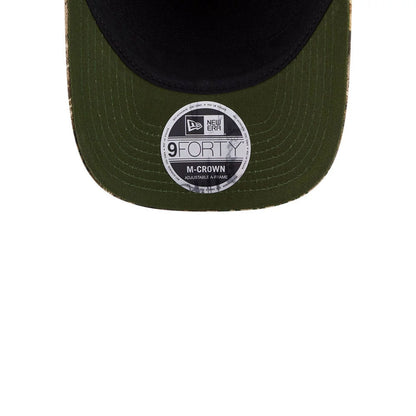 Pictured is this MLB Cotton Twill New York Mets 9FORTY M-Crown A-Frame cap in dark beige. 2